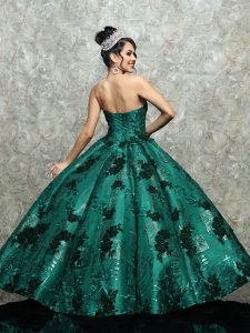 Emerald Green Quinceanera Dress: Q by DaVinci Zeia Couture Style #3101