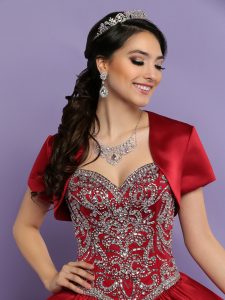Quinceanera Dress with Satin Jacket Style #80379