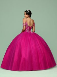 Cerise Pink Quinceanera Dress Style 80398