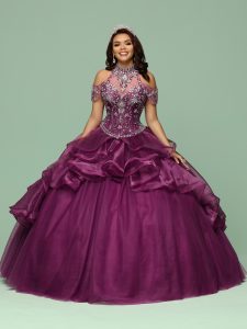 Mulberry Quinceanera Dress: Q by DaVinci Style #80403