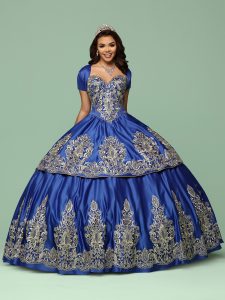 Gold Embroidered Quinceanera Dress Style #80406