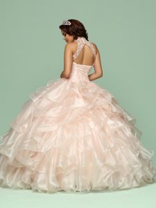 Q by DaVinci Blush Pink Quinceanera Dress Style 80408