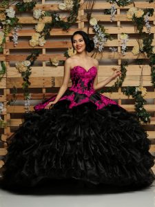Black Quinceanera Dress: Q by DaVinci Style 80411