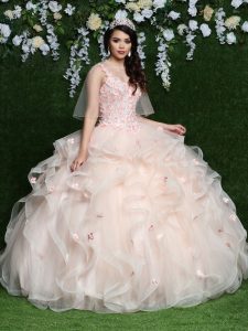 Q by DaVinci Blush Pink Quinceanera Dress Style 80453