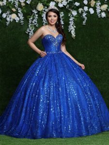 Sequin Tulle Quinceanera Dress Style 80454
