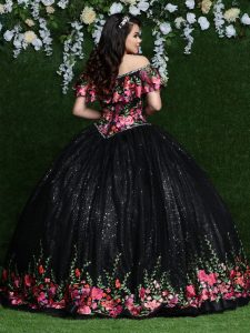 Black Quinceanera Dress: Q by DaVinci Style 80461