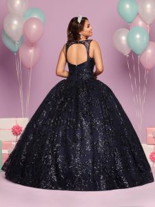 Navy Blue Quinceanera Dress Style 80472