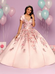 Quinceanera Dress with Satin Jacket Style #80477