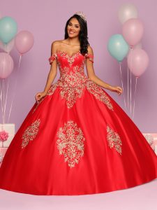 Gold Embroidered Quinceanera Dress Style #80479