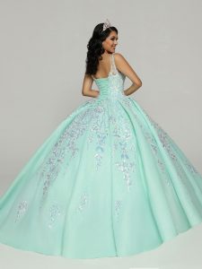 Sequin Tulle Quinceanera Dress Style 80511