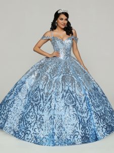  Ice Blue Quinceanera Dress