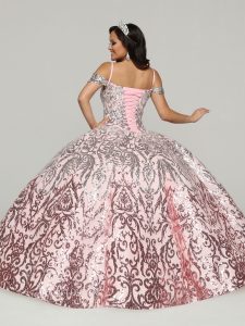 Sequin Tulle Quinceanera Dress Style 80512