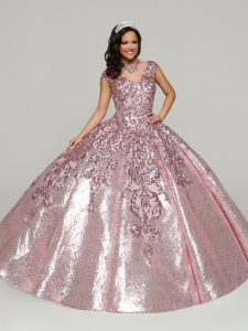 Sequin Tulle Quinceanera Dress Style 80513