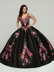 Black Quinceanera Dress: Q by DaVinci Style 80521