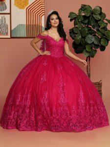 Cerise Pink Quinceanera Dress Style 80530