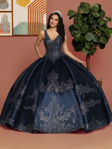 Navy Blue Quinceanera Dress Style 80531