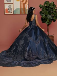 Navy Blue Quinceanera Dress Style 80531