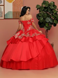 Gold Embroidered Quinceanera Dress Style #80532
