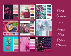 Color Scheme Ideas for Cerise Pink Quincenera Dresses
