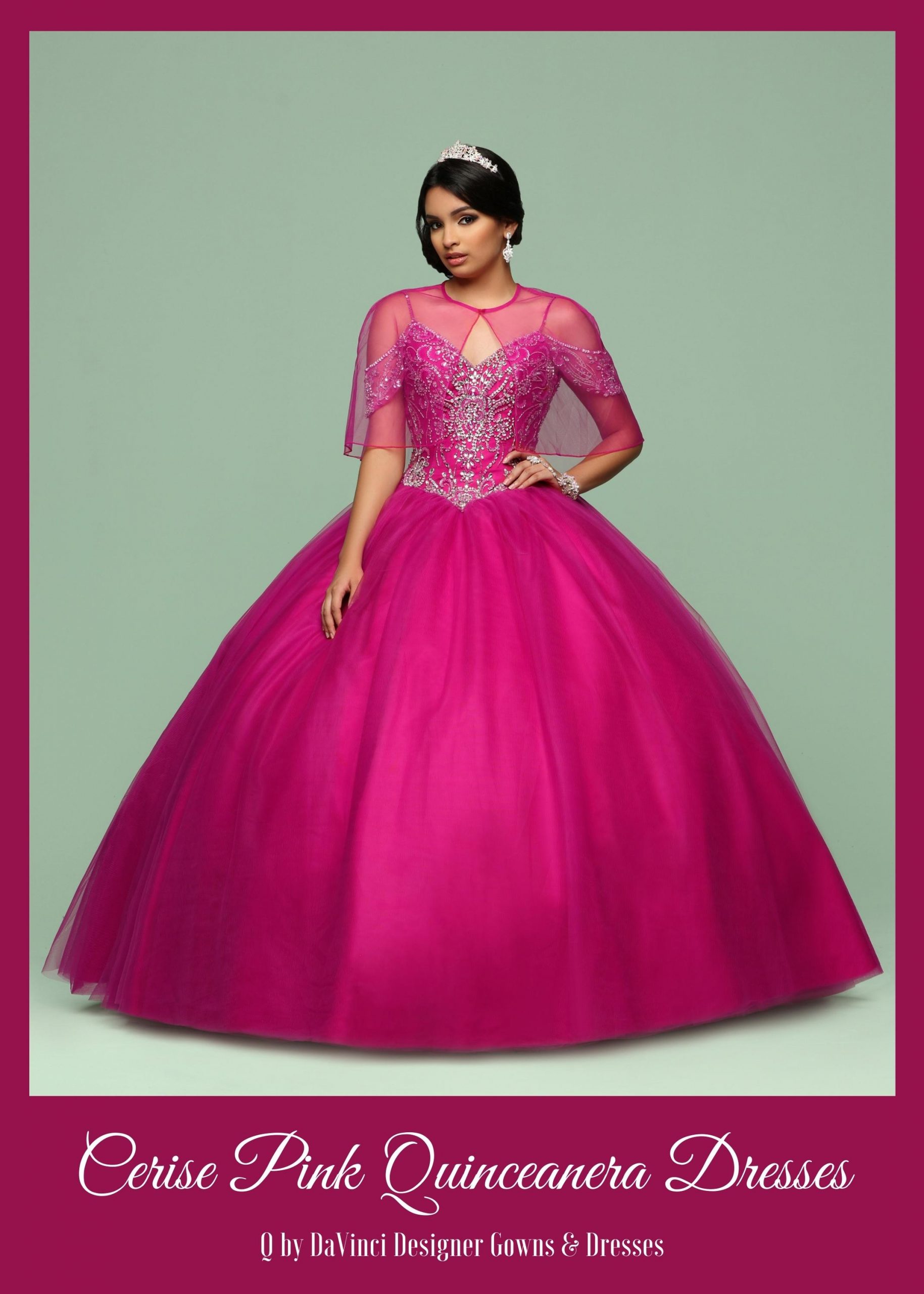 Cerise Pink Quinceanera Dresses