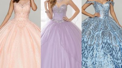 Pink Blue Lilac Quinceanera Dresses