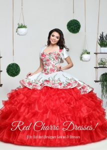 Red Charro Quinceanera Dresses