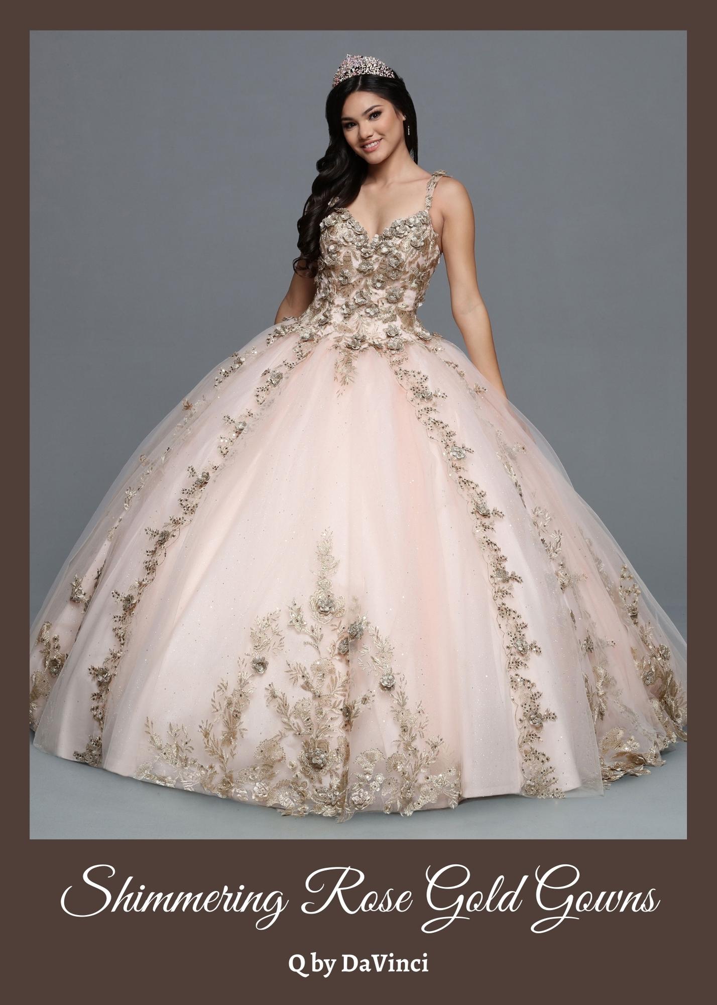 Rose Gold Quinceanera Dresses for 2022